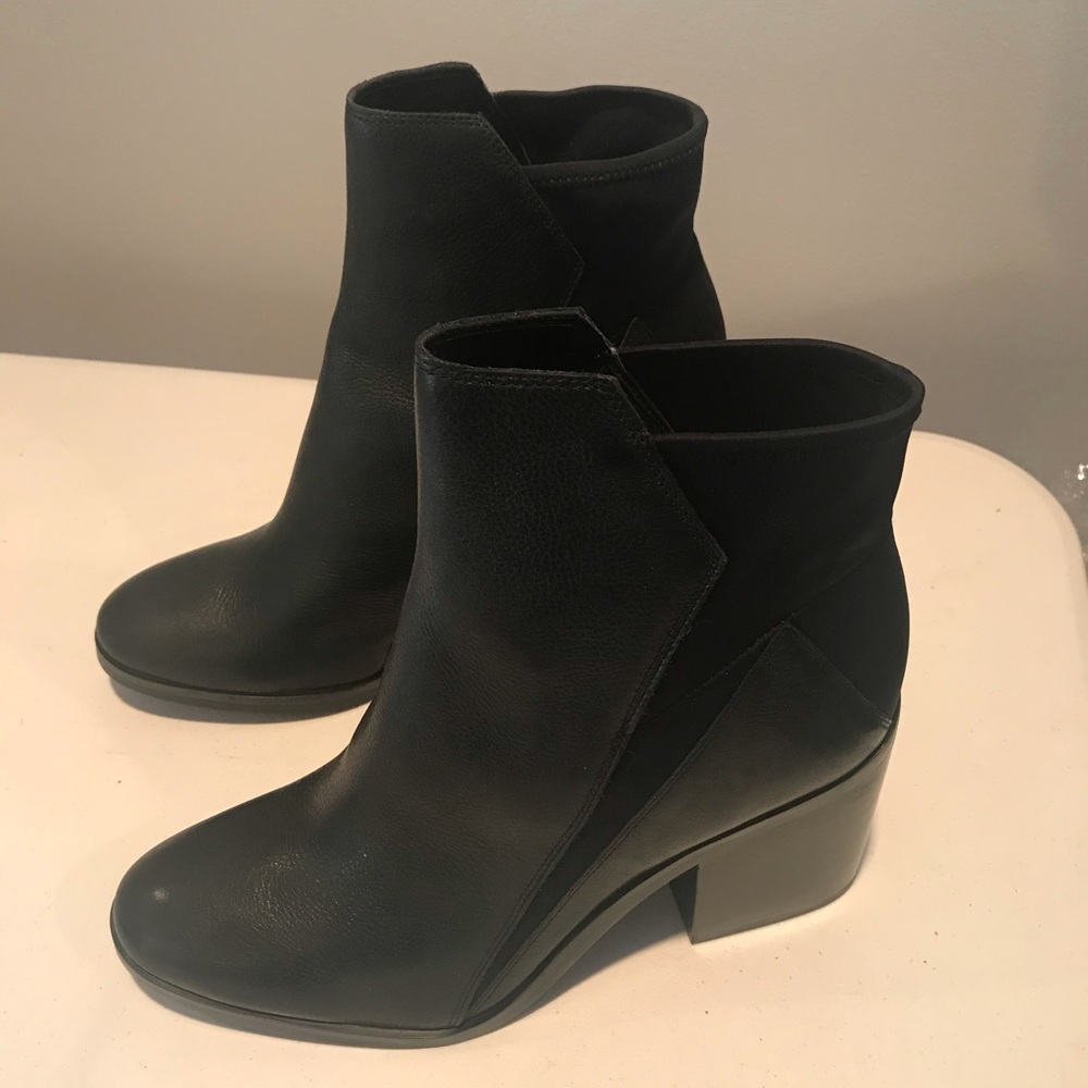 NEW Black Leather Booties